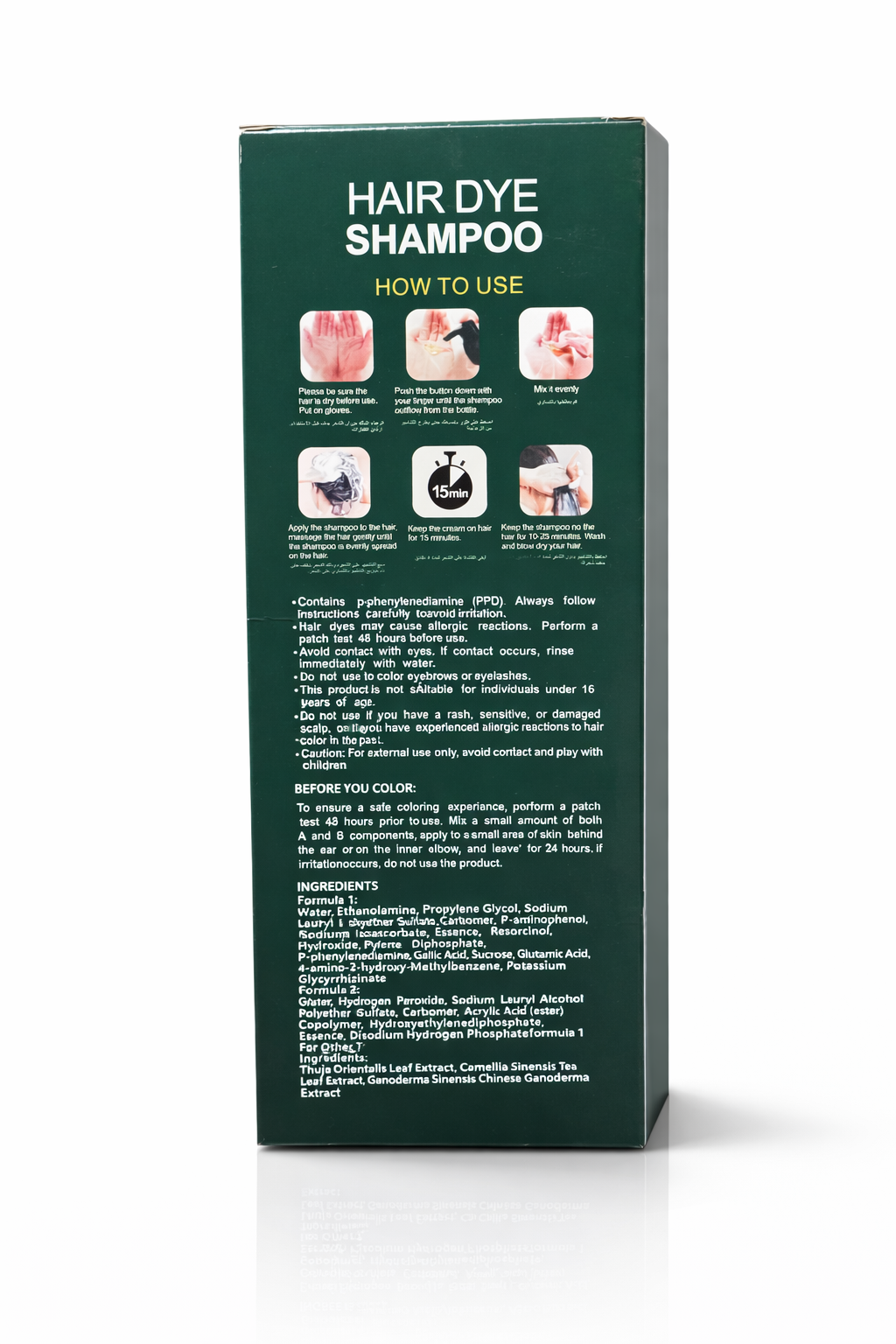 Apple Hair Color Shampoo Bottle 500ml