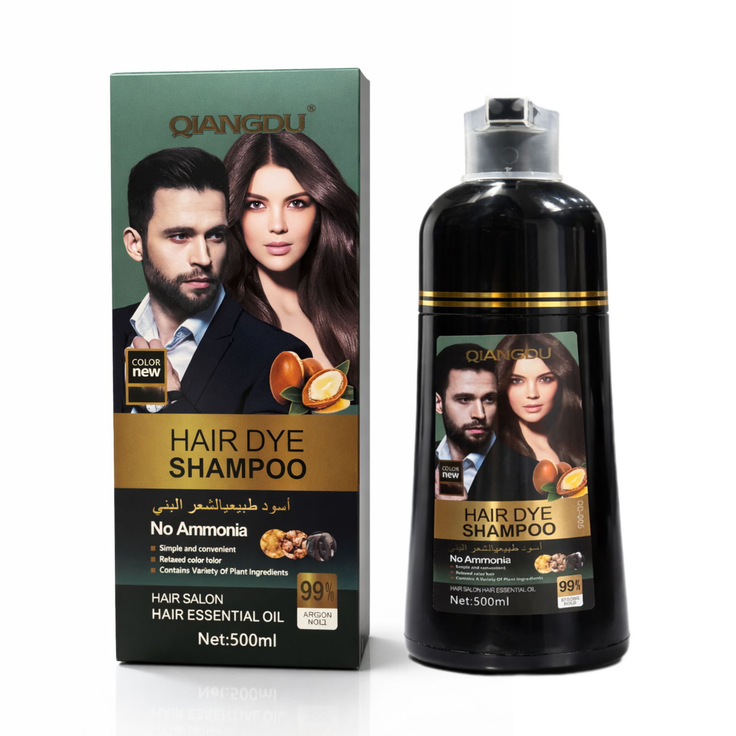 Apple Hair Color Shampoo Bottle 500ml