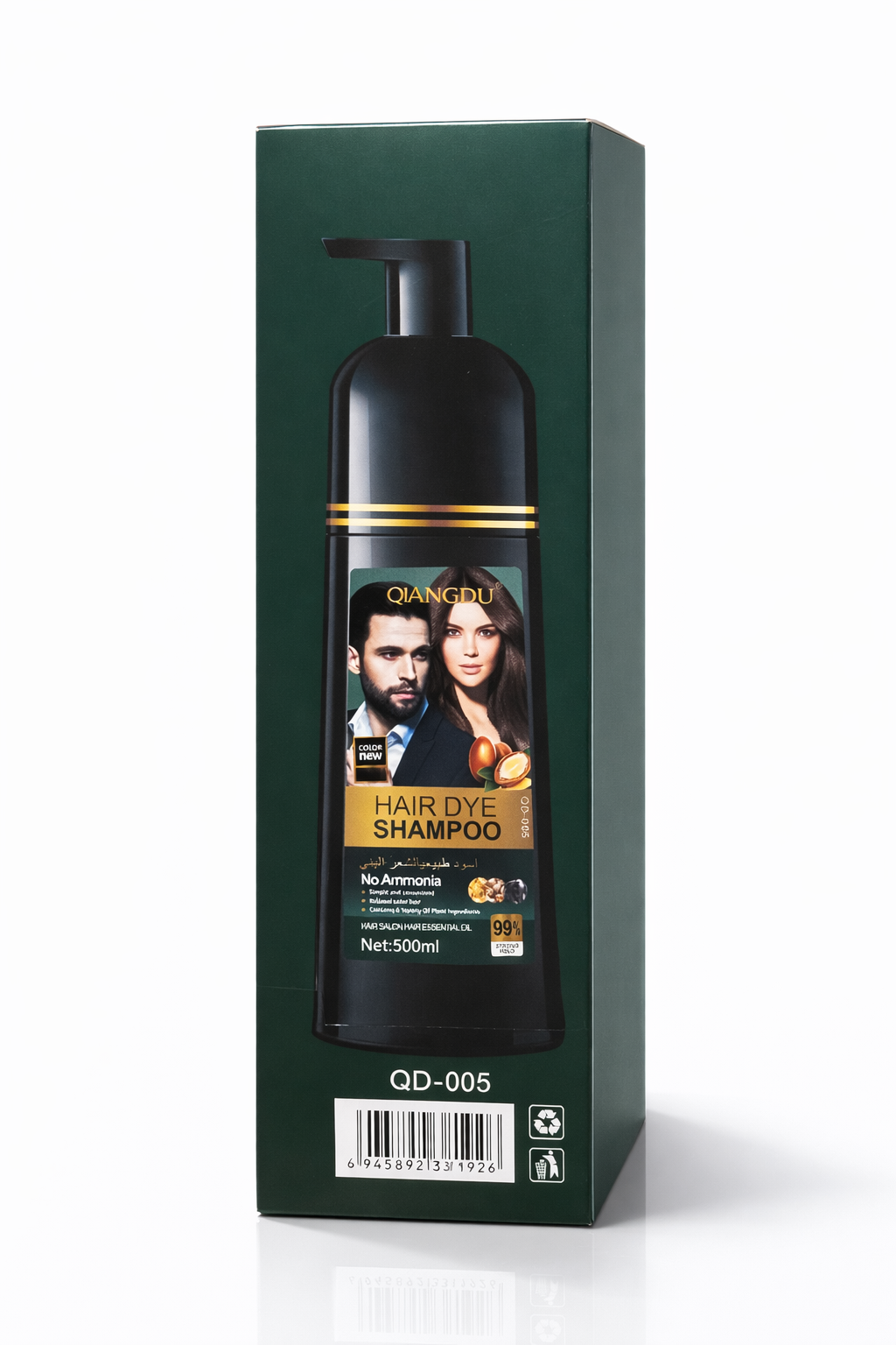 Apple Hair Color Shampoo Bottle 500ml